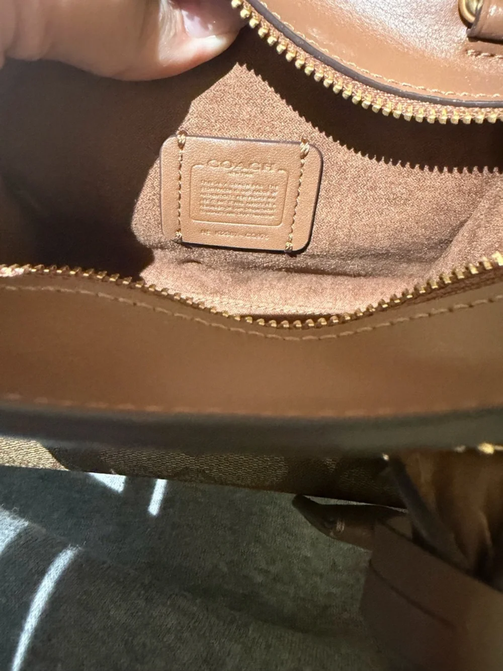 ✨NWOT Coach Andrea Mini Carryall – Signature Canvas Crossbody ✨ - Picture 11 of 11